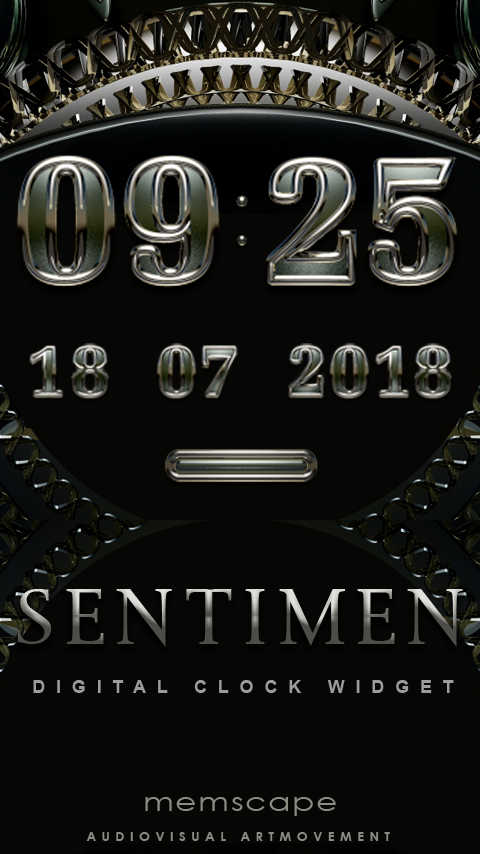 Android application SENTIMEN Digital Clock Widget screenshort