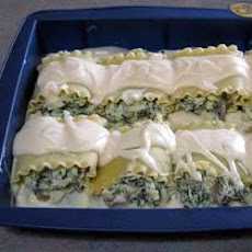 Alfredo-Stuffed Lasagna Noodles