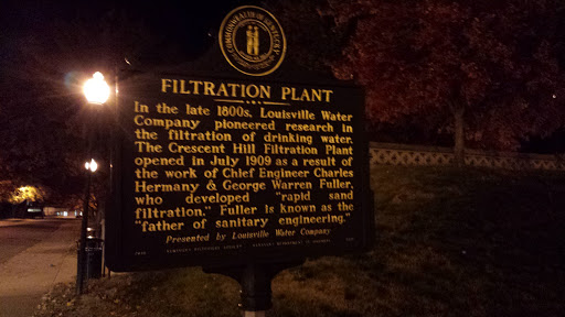 Louisville Water Company Filtration Plant Historic Marker 