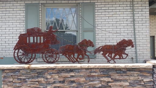Iron Stage Coach and Horses