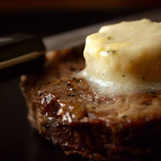Strip Steak W/ Stilton-Port Butter