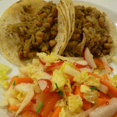 Tomatillo White Beans and Shredded Pork
