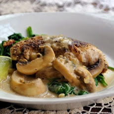 Chicken Breasts With Mushroom Cream Sauce