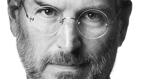 Steve Jobs con gafas redondas