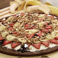 Banana Split Brownie Pizza