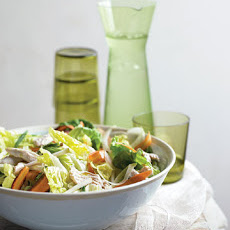 Poached-Chicken Salad with Thinly Sliced Vegetables