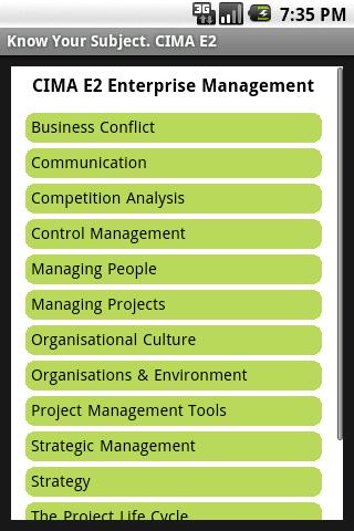 CIMA E2 Enterprise Management