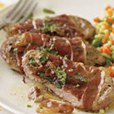 Saltimbocca with Baby Pasta Primavera