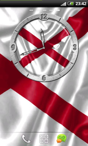 USA Alabama clock flag