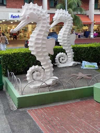 Twin Sea Horses at Marine Parade