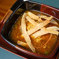 Poblano Meatball soup