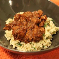 Red Chili Carne with Cilantro Rice