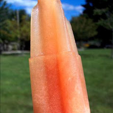 Watermelon-orange Popsicles