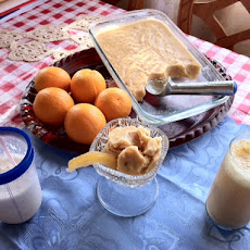 Pineapple and Orange -Tea Granita and Smootie.
