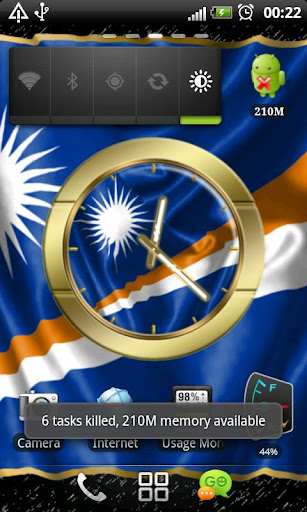 Marshall Islands flag clocks
