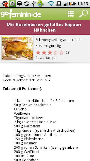 【免費生活App】Kochen mit gofeminin : Rezepte-APP點子