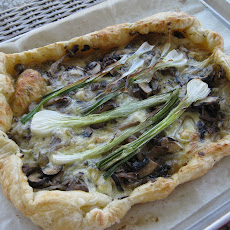 Wild Mushroom Onion Galette with Brie