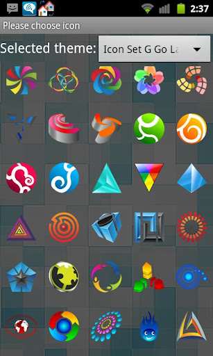 Icon Set G Go Launcher EX