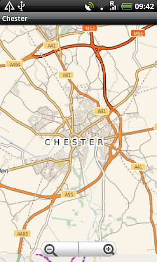 Chester UK Street Map