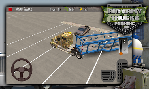 How to install Big Army Trucks Parking 3D patch 1.2 apk for bluestacks