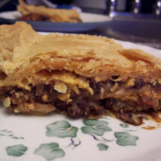 Black Bean and Cheese Tortilla Pie