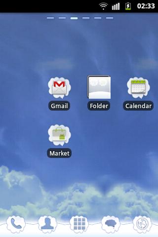 GO Launcher EX ランチャーEXテーマ雲をGO