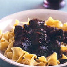 Beef Stew with Buttered Egg Noodles