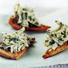 Crab-Meat Parmesan Canapes