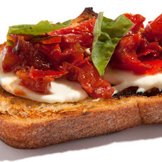 Roasted Tomato and Fresh Mozzarella Bruschetta Recipe
