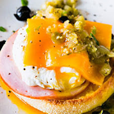 Salsa Verde Eggs Benedict