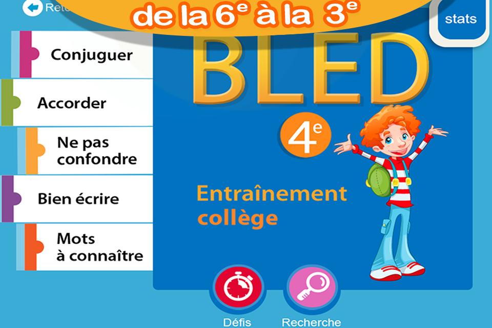 Android application Le BLED Exos Collège screenshort