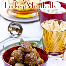 Turkey Meatballs with Orange Marmalade Glaze