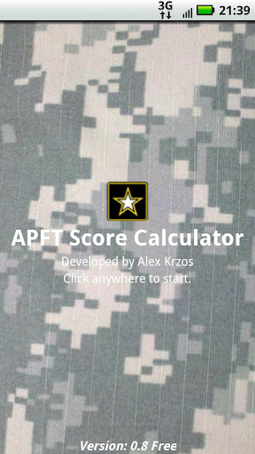 APFT Calculator w Score Log