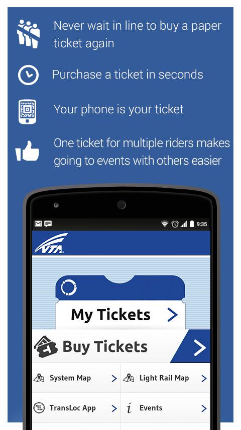 Android application VTA EventTIK screenshort