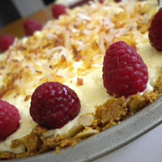 Coconut Raspberry Cream Pie