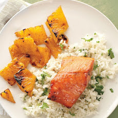 Broiled Sweet-and-Spicy Salmon with Pineapple