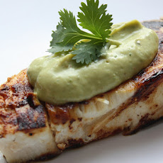 Salmon With Creamy Avocado Sauce
