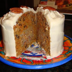 Carrot Cake With Pecan Cream Filling and Cream Cheese Icing