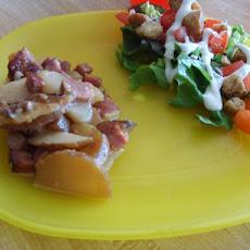 Crock Pot Ham and Scalloped Potatoes