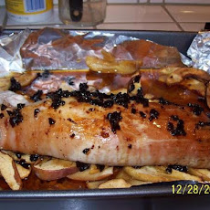 Pork Roast With Apples in a Honey Plum Sauce