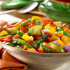 Sauteed Basil  & Garlic Vegetables