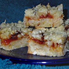 Sarah's Nutty Coconut Jam Bars