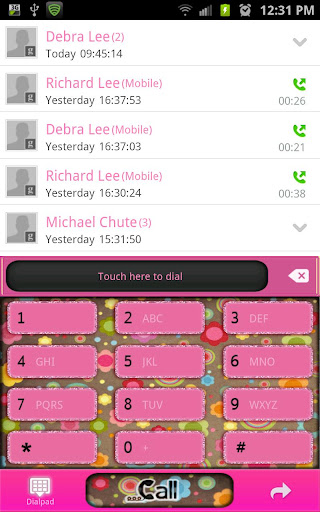 GO CONTACTS-PinkFlowerContacts