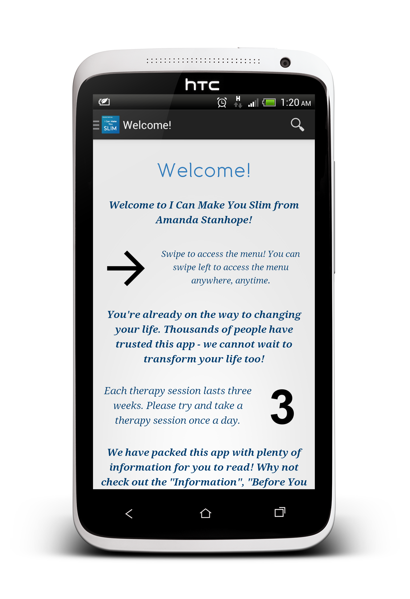 Android application Weight Loss Hypnosis (2 in 1!) screenshort