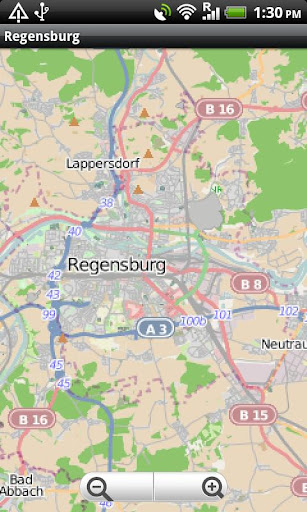 Regensburg Street Map