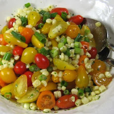Corn and Tomato Salad With Cilantro Dressing