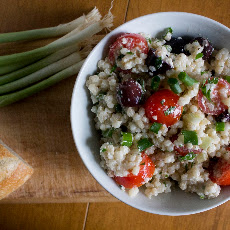 Garden Herb Couscous Salad with Green Onions
