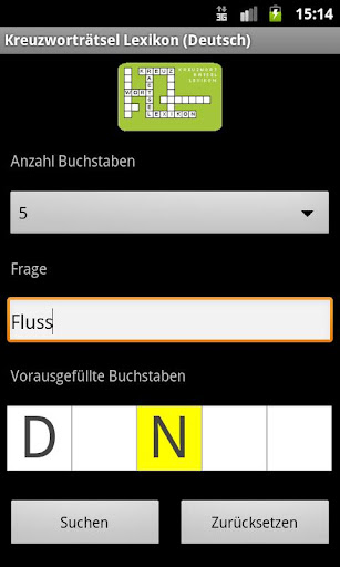 Crossword Dictionary German