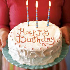 White Birthday Cake with Italian Meringue Icing