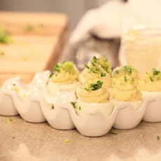 Caesar Stuffed Eggs